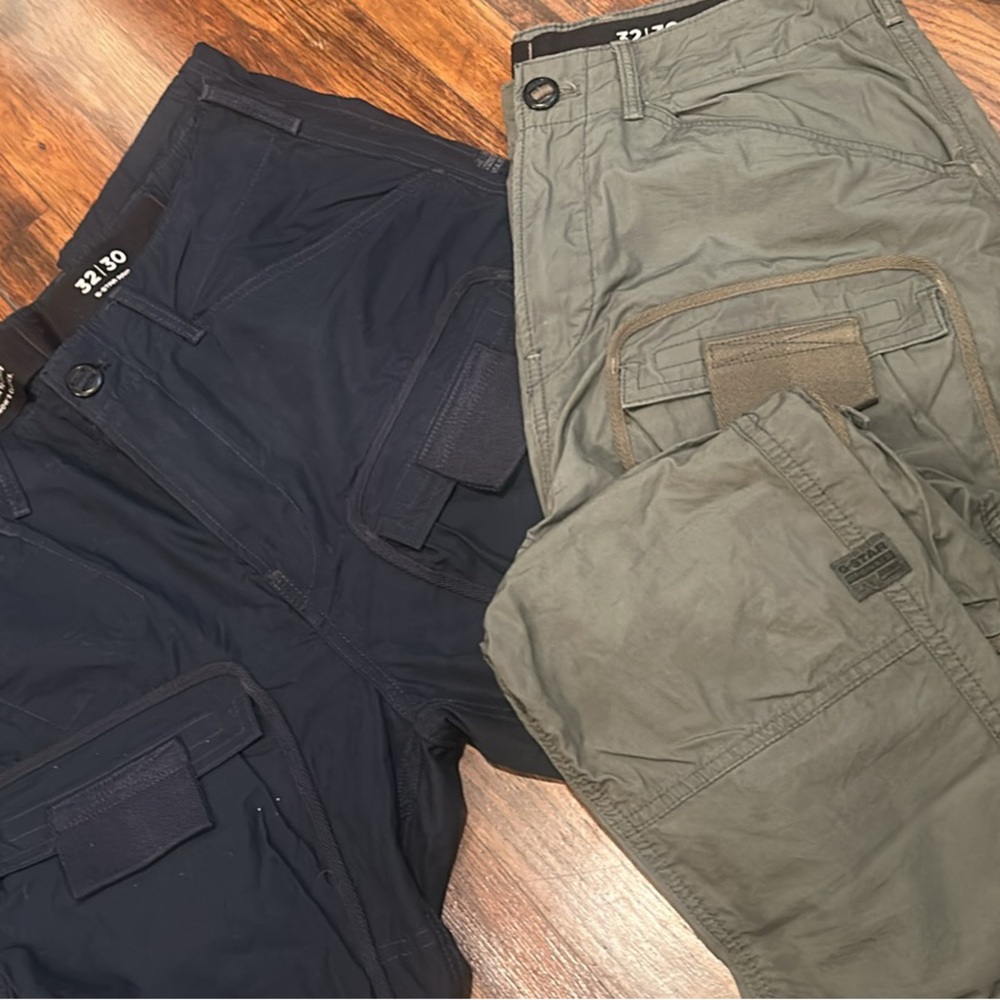 Men’s GSTAR RAW cargo pants 2 pairs